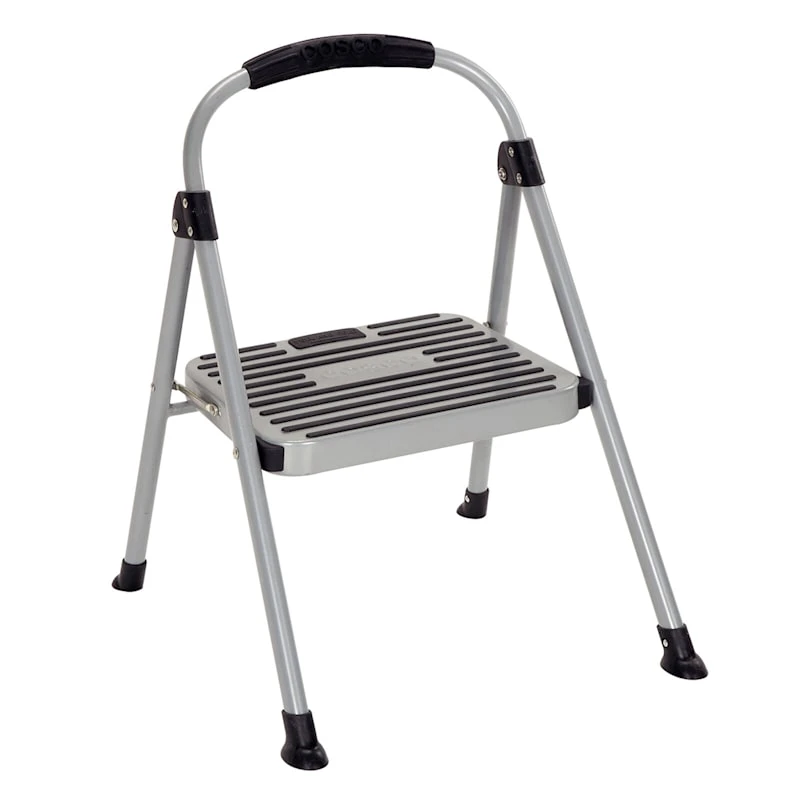 1-Step Cosco Grey Metal Step Ladder 3 1-Step Cosco Grey Metal Step Ladder - Image 2