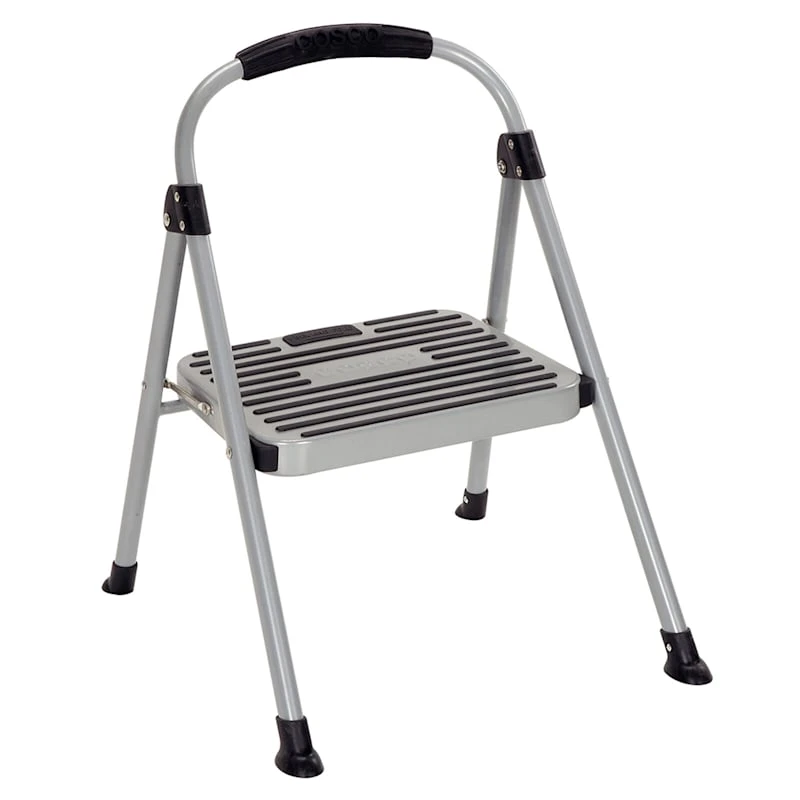 1-Step Cosco Grey Metal Step Ladder 2 1-Step Cosco Grey Metal Step Ladder