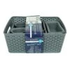 10-Piece Y-Weave Storage Basket Set, Black Pearl -Household Items Shop 10 piece y weave storage basket set black pearl