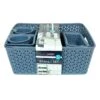 10-Piece Y-Weave Storage Basket Set, Navy Blue -Household Items Shop 10 piece y weave storage basket set navy blue