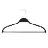 12-Piece Non-Slip Suit Hangers, Black -Household Items Shop 12 piece non slip suit hangers black