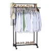 2-Bar Wheeled Garment Rack -Household Items Shop 2 bar wheeled garment rack