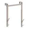 2-Hook Adjustable Over The Door Hanger, Satin Nickel -Household Items Shop 2 hook adjustable over the door hanger satin nickel