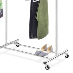 2-Rod Extendable Garment Rack -Household Items Shop 2 rod extendable garment rack 3