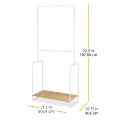 2-Rod Retro Garment Rack 11 2-Rod Retro Garment Rack -Household Items Shop 2 rod retro garment rack 4