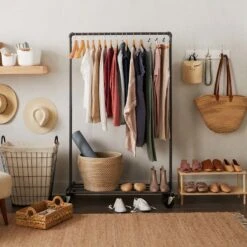 2-Tier Natural Wooden Shoe Rack -Household Items Shop 2 tier natural wooden shoe rack 2