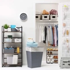 20-Pair Standing Shoe Rack, Gunmetal 5 20-Pair Standing Shoe Rack, Gunmetal -Household Items Shop 20 pair standing shoe rack gunmetal 1