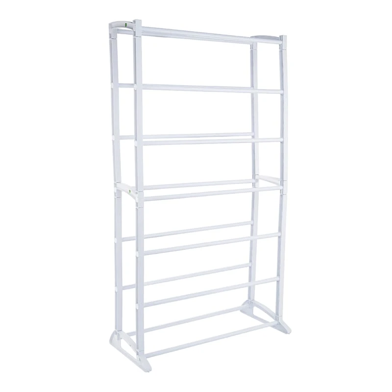 21-Pair Standing Shoe Rack, White 3 21-Pair Standing Shoe Rack, White