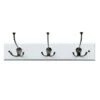 3-Hook Triple Wall Hanger, White -Household Items Shop 3 hook triple wall hanger white
