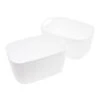 3-Piece Storage Basket Lines, Medium -Household Items Shop 3 piece storage basket lines medium