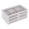 3-Tier Acrylic Drawer Jewelry Organizer -Household Items Shop 3 tier acrylic drawer jewelry organizer