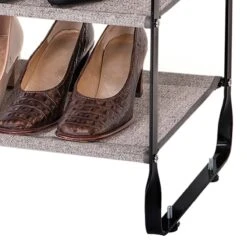 3-Tier Heavy Duty Shoe Rack, Grey -Household Items Shop 3 tier heavy duty shoe rack grey 3