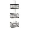 3-Tier Manhattan Matte Black Wire Storage Stand -Household Items Shop 3 tier manhattan matte black wire storage stand
