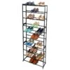 30-Pair Standing Shoe Rack, Bronze 2 30-Pair Standing Shoe Rack, Bronze -Household Items Shop 30 pair standing shoe rack bronze