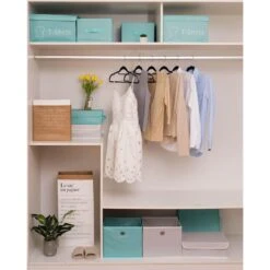 30-Piece Non-Slip Suit Hanger, Black -Household Items Shop 30 piece non slip suit hanger black 6