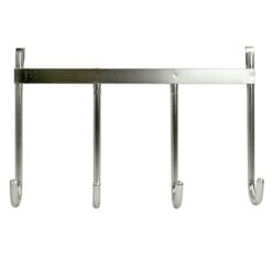 4-Hook Over The Door Hanger, Nickel