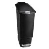 40L Slim Plastic Kitchen Step Trash Can Black -Household Items Shop 40l slim plastic kitchen step trash can black