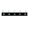 5-Hook Triple Wall Hanger, Black -Household Items Shop 5 hook triple wall hanger black