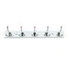 5-Hook White Triple Wall Hanger -Household Items Shop 5 hook white triple wall hanger