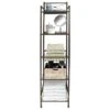 5-Tier Brown Metal Towel Tower -Household Items Shop 5 tier brown metal towel tower