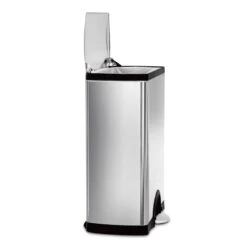 50 Liter (13.2 Gal) Classic Rectangular Step Trash Can Brushed Stainless Steel -Household Items Shop 50 liter 13.2 gal classic rectangular step trash can brushed stainless steel 2