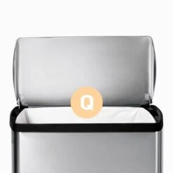 50 Liter (13.2 Gal) Classic Rectangular Step Trash Can Brushed Stainless Steel -Household Items Shop 50 liter 13.2 gal classic rectangular step trash can brushed stainless steel 3