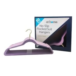 50-Pack Suit Hangers, Lavender -Household Items Shop 50 pack suit hangers lavender 3