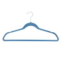 50-Pack Velvet Suit Hangers, Allure Blue -Household Items Shop 50 pack velvet suit hangers allure blue 3