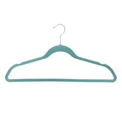 50-Pack Velvet Suit Hangers, Aquifer Blue -Household Items Shop 50 pack velvet suit hangers aquifer blue 4