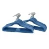 50-Pack Velvet Suit Hangers, Denim Blue 1 50-Pack Velvet Suit Hangers, Denim Blue -Household Items Shop 50 pack velvet suit hangers denim blue