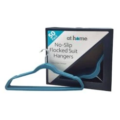 50-Pack Velvet Suit Hangers, Denim Blue -Household Items Shop 50 pack velvet suit hangers denim blue 3