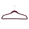 50-Pack Velvet Suit Hangers, Fuchsia -Household Items Shop 50 pack velvet suit hangers fuchsia