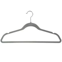 50-Pack Velvet Suit Hangers, Grey -Household Items Shop 50 pack velvet suit hangers grey 2