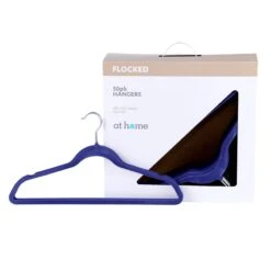 50-Pack Velvet Suit Hangers, Navy Blue -Household Items Shop 50 pack velvet suit hangers navy blue 3