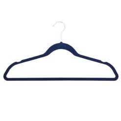 50-Pack Velvet Suit Hangers, Navy Blue -Household Items Shop 50 pack velvet suit hangers navy blue 6