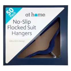 50-Pack Velvet Suit Hangers, Navy Blue -Household Items Shop 50 pack velvet suit hangers navy blue 7