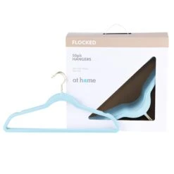 50-Pack Velvet Suit Hangers, Pastel Blue -Household Items Shop 50 pack velvet suit hangers pastel blue 3