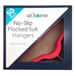 50-Pack Velvet Suit Hangers, Raspberry Red -Household Items Shop 50 pack velvet suit hangers raspberry red 1