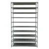 50-Pair Fabric Shelf Standing Shoe Rack, Light Grey