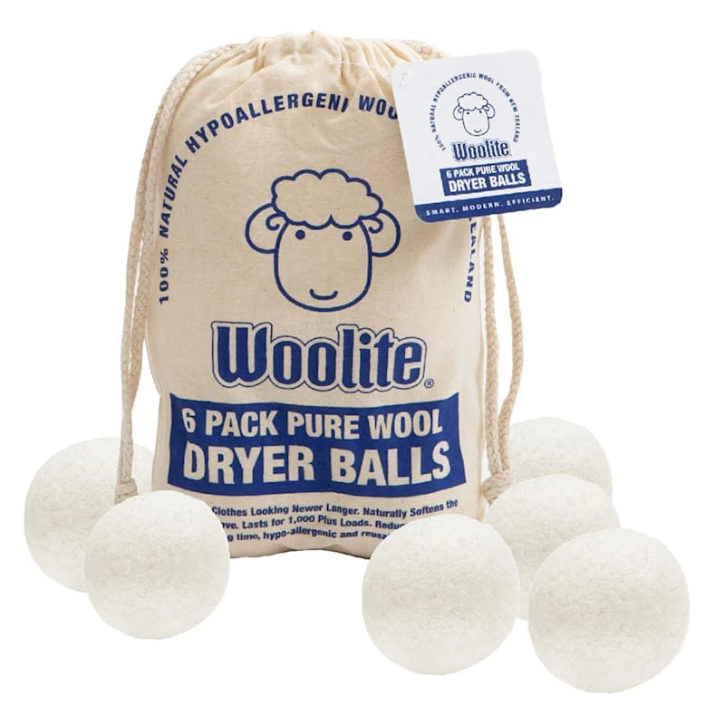 6-Piece Wool Dryer Ball Set 3 6-Piece Wool Dryer Ball Set