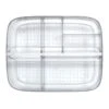 6-Section Clear Storage Bin 1 6-Section Clear Storage Bin -Household Items Shop 6 section clear storage bin