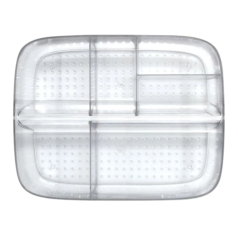 6-Section Clear Storage Bin 3 6-Section Clear Storage Bin