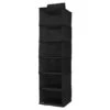6-Shelf Hanging Sweater Organizer, Black -Household Items Shop 6 shelf hanging sweater organizer black