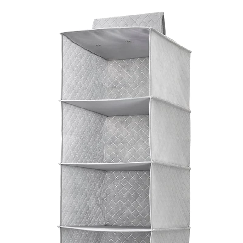 6-Shelf Hanging Sweater Organizer, Grey 4 6-Shelf Hanging Sweater Organizer, Grey - Image 2