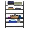 6-Tier Metal Shoe Rack Black 2 6-Tier Metal Shoe Rack Black -Household Items Shop 6 tier metal shoe rack black