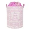 Alexa Fold The Laundry Collapsible Laundry Hamper With Drawstring Liner, Pink -Household Items Shop alexa fold the laundry collapsible laundry hamper with drawstring liner pink