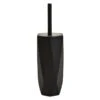 Belle Ceramic Toilet Bowl Brush, Matte Black & Chrome