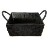 Black Paper Storage Basket, Large 2 Black Paper Storage Basket, Large -Household Items Shop black paper storage basket large