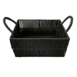 Black Paper Storage Basket, Large