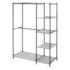 Black Steel Double Rod Closet, 68x45.5 -Household Items Shop black steel double rod closet 68x45.5